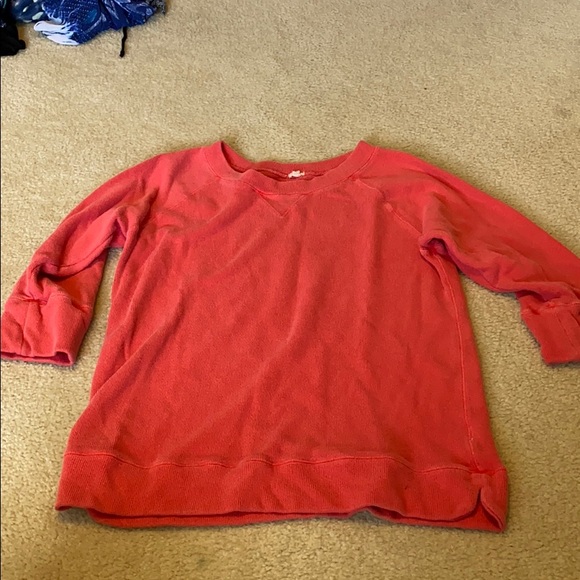 J. Crew Tops - J Crew coral sweatshirt